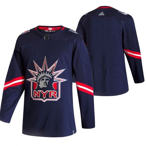 New York Rangers Trikot Blank 2022 Reverse Retro Navy Authentic